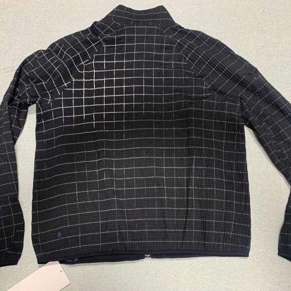 Lululemon NWT Adapted State Textured Jacket Reflective Grid L Black - Picture 6 of 9
